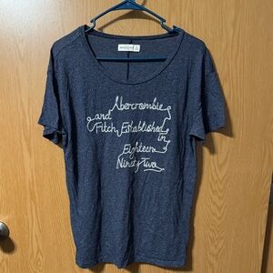 Abercrombie & Fitch Navy Graphic Tee